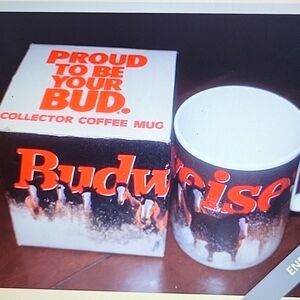 Budweiser Coffee Mug cup PROUD TO BE YOUR BUD ceramic collector mug New in box